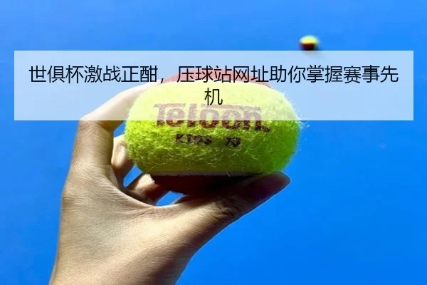 世俱杯激战正酣，压球站网址助你掌握赛事先机